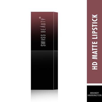 Swiss Beauty HD Matte Lipstick - (Brandy Harrington) 3.5 gm - Lipsticks