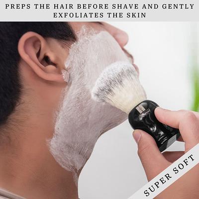 Hajamat Luxurious Black with Imitation Badger Hair Shaving Brush 1's - Shaving Brushes