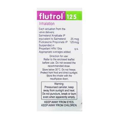 FLUTROL 125 WITH DOSE COUNTER Inhaler 120md - Asthma/COPD-Ast