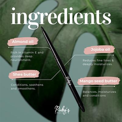 Ruby's Organics Smoked Kohl - Black 0.35 gm - Kajal & Kohls