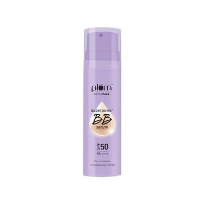 Plum Superpower Bb Serum with Spf 50 Pa ++++ - 02 Sand 30 ml - Bb & Cc Creams