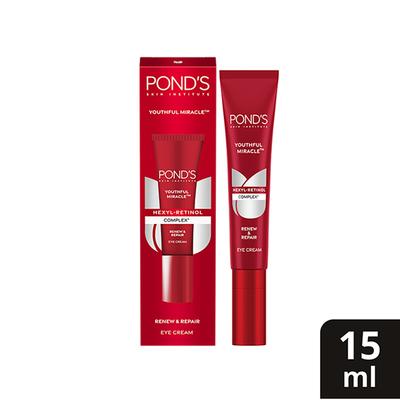 Pond's Youthful Miracle Hexyl Retinolcomplex, Renew and Repair Eye Cream 15 ml - Under Eye Creams & Serums