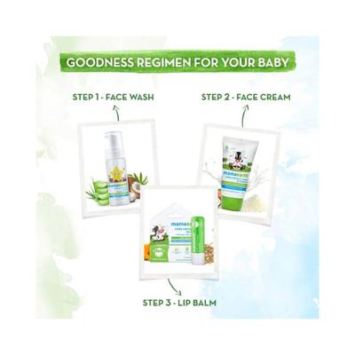 Mamaearth Foaming Face Wash For Kids With Aloe Vera & Coconut For Gentle Cleansing 150 ml - Baby Body Wash