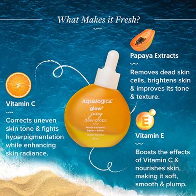 Aqualogica Glow Plus Juicy Dew Drops 30 ml - Face Serum