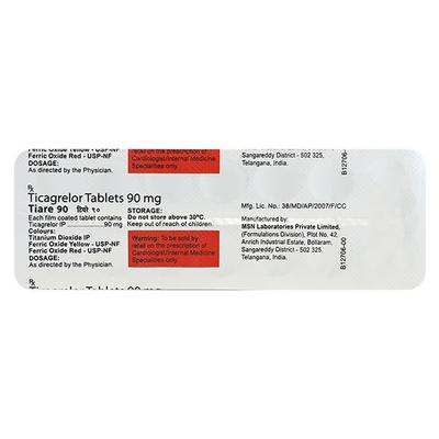 TIARE 90mg Tablet 14's - Blood Clot-Ant