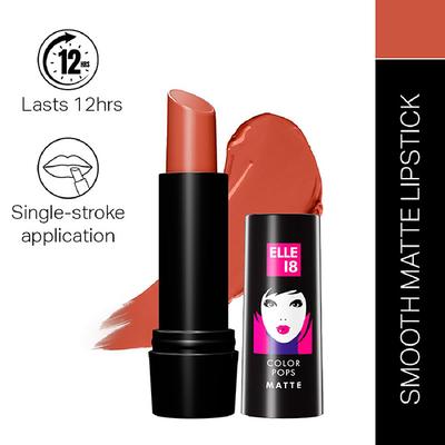 Elle 18 Color Pop Matte Lip Color, C27, Peach Impact 4.3 gm - Lipsticks