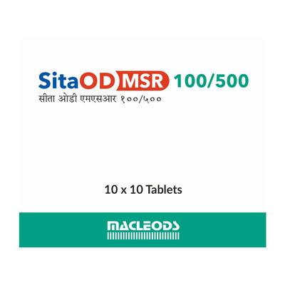 SITA OD MSR 100/500 Tablet 10's - Diabetes-Ant