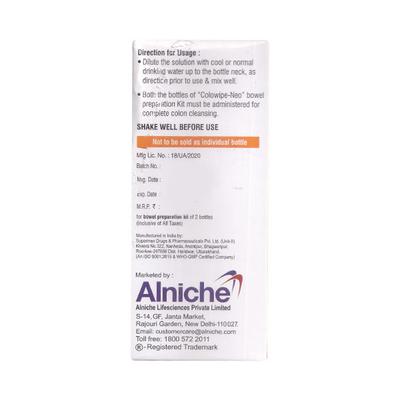 COLOWIPE NEO BOWEL PREPARATION DELICIOUS ORANGE FLAVOUR Kit 1's - Constipation-Lax
