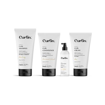 Curlin Shampoo+Conditioner+Cream+Scalp Tonic 1's - Dry Shampoos & Conditioners