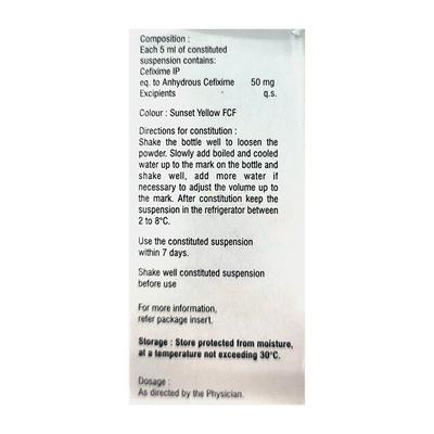 Brutacef 50mg Dry Syrup 30ml - Bacterial Infections-Cep