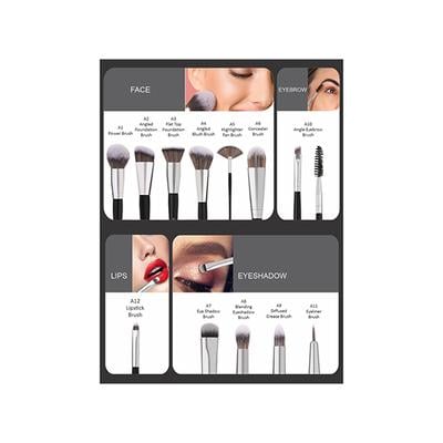 Swiss Beauty Professional Makeup Brush Set 12's - Face Brush