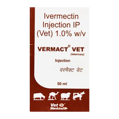 VERMACT (VET) Injection 50ml - Veterinary-Pharma