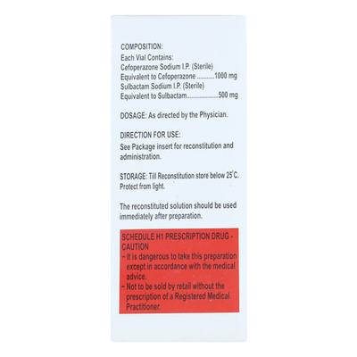 BACTORUS 1.5 Injection 1's - Bacterial Infections-Cep