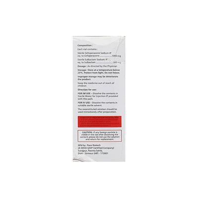MAGNAZONE 1.5gm Injection 1's - Bacterial Infections-Cep
