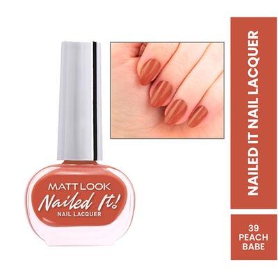 Matt Look Nailed It Nail Polish, Chip Free, Quick Dry, Longer Stay, Highly Pigmented Lacquer, Natural Finish , Evening Sand 38 10 ml - Nail Polish