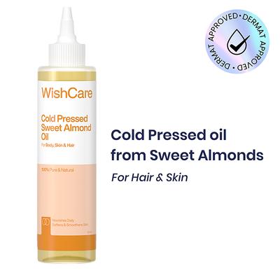 Wishcare 100% Pure Cold Pressed Castor Oil - Strengthens Hair Roots - Moisturizes Skin (200ml) - Hair Oils