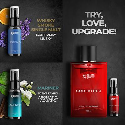 Beardo Perfume Trial Kit Gift Set for Men Long Lasting Fragrances 10 x 5ml Eau De Parfume 1's - Men Perfumes (Edt/Edp)