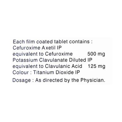 Cetil CV 500mg Tablet 10'S - Bacterial Infections-Cep