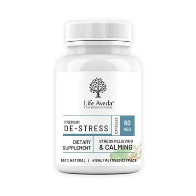 Life Aveda Premium De-Stress Veg Capsule 60's - Speciality Medicines