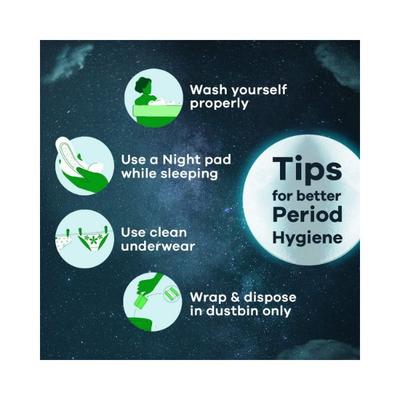 Whisper Bindazzz Nights Sanitary Pads For Women, Xl+ 7 Napkins 1's - Others