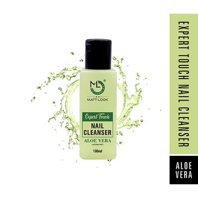 Matt Look Expert Touch Nail Cleanser, Professional Nail Polish Remover with Vitamins, Aloe Vera 100 ml - Nail Polish Remover