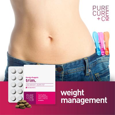 Pure Cure+Co. Navaka Guggulu Trim Tablets 60's - Weight Loss