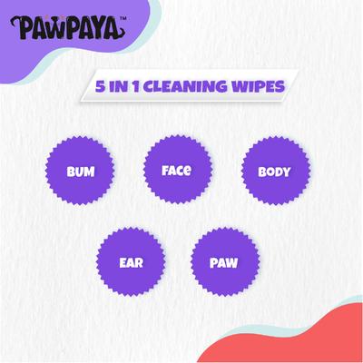 Pawpaya Pet Wipes Pull Pack 20 x 18 cm 40's - Pet Grooming