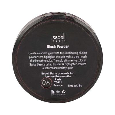 Sedell Professional Single Blush Powder 06 Shade 8 gm - Blushes