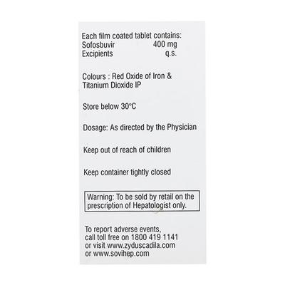 Sovihep 400mg Tablet 28'S - Viral infections-Ant