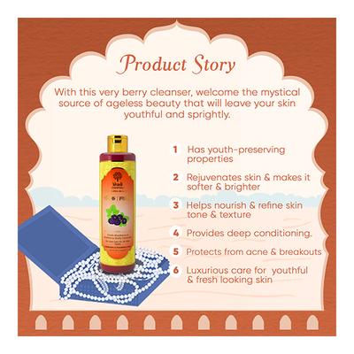 Khadi Essentials Rasik Body Cleanser - Fresh Blueberry & Mulberry 200 ml - Shower Gels & Body Wash