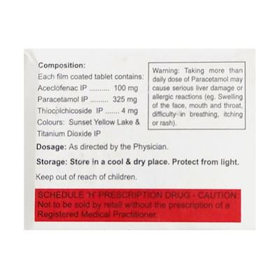 Aceron MR 4mg Tablet 10'S - Muscle Cramps/Spasticity-Mus