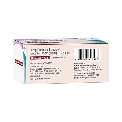 DAPABISO 10/2.5 Tablet 10's - Hypertension-Bet