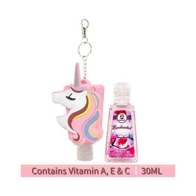 Bloomsberry Sanitizer Combo Pack (Unicorn Holder + Enchanted) 30 ml - Hand Sanitizer