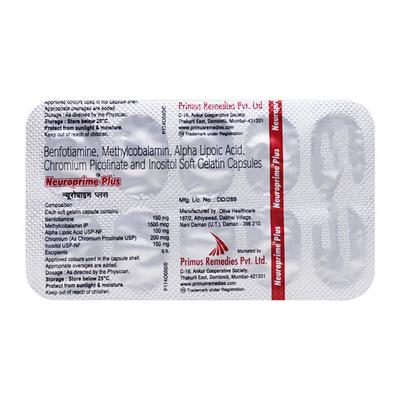 Neuroprime Plus Capsule 10'S - Supplements-Vam