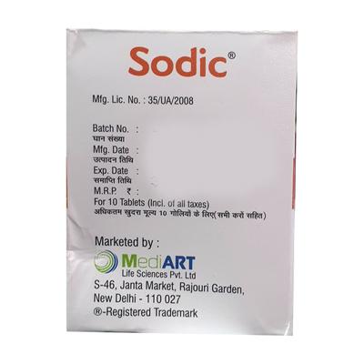 SODIC Tablet 10's - Ulcer/Reflux/Flatulence-Aaa