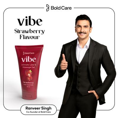 Bold Care Vibe Intimate Lube & Massage Gel - Strawberry 50 ml - Flavoured Lubes