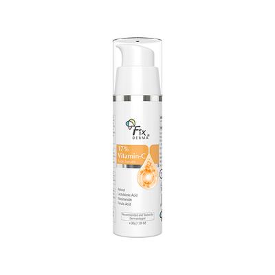 Fixderma 17% Vitamin C Face Serum for Glowing Skin Anti Aging Night Face Serum 30 gm - Face Serum