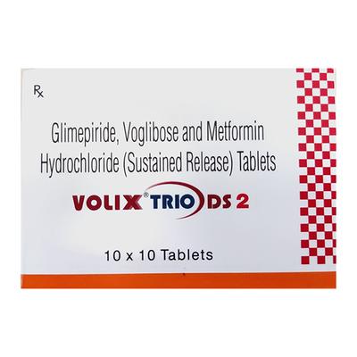 VOLIX TRIO DS 2 Tablet 10's - Diabetes-Ant