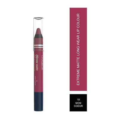 Chambor Extreme Matte Long Wear Lip Colour Make up Les Meringues Collection - Mon Coeur, 19 2.8 gm - Lip Crayons