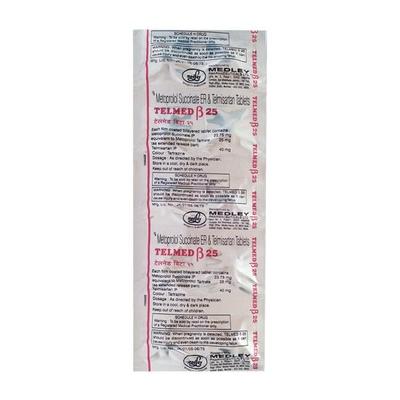 Telmed Beta 25mg Tablet 10'S - Hypertension-Ana