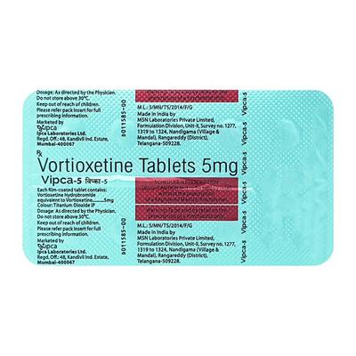 VIPCA 5 Tablet 10's - Depression-Ant