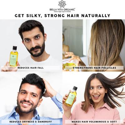 Bella Vita Organic Silkystrong Coffee Onion Ayurvedic Herbal Anti 225 ml - Hair Oils