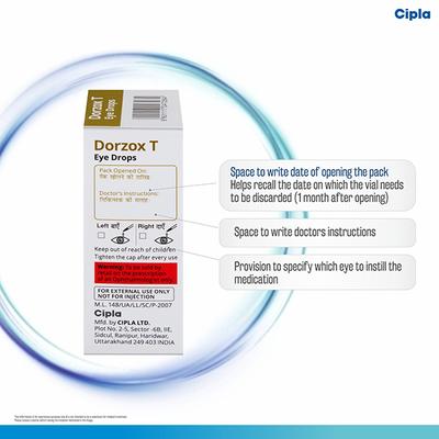 Dorzox T Eye Drops 5ml - Glaucoma-Ant