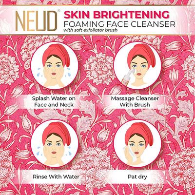 NEUD Skin Brightening Foaming Face Cleanser With Vitamin C and Licorice (150ml X 2) 2's - Skin-Treatment