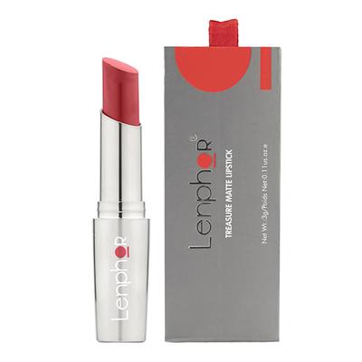 Lenphor Treasure Matte Lipstick Claret Red 021 3 Gm - Lipsticks