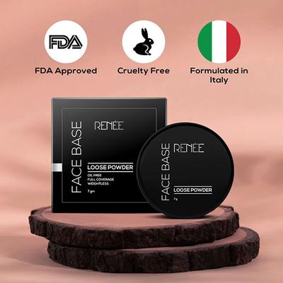RENEE Face Base Loose Powder - Nude Beige 7 gm - Loose Powder