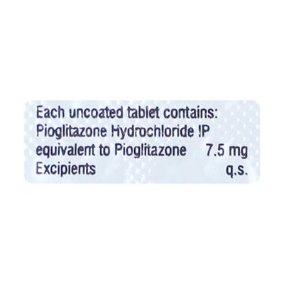 Pioglit 7.5mg Tablet 10'S - Diabetes-Ant