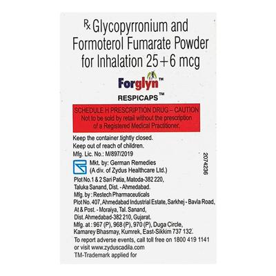 Forglyn Respicap 30'S - Asthma/COPD-Ast