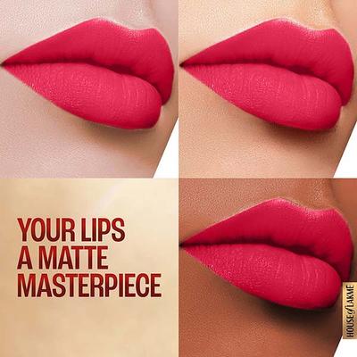Lakme 9to5 Powerplay Priming Matte Lipstick, Lasts 16hrs, Scarlet Surge, 3.6 gm - Lipsticks