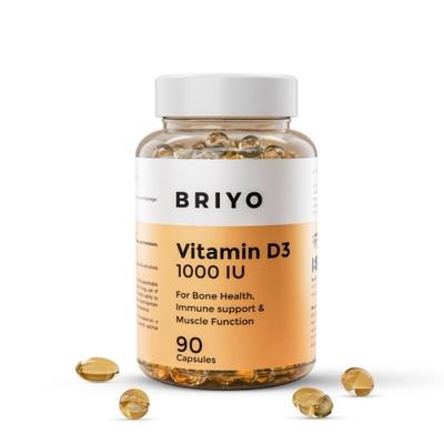 Briyo Vitamin D3 1000 IU Softgel 90's - Multi-Vitamins